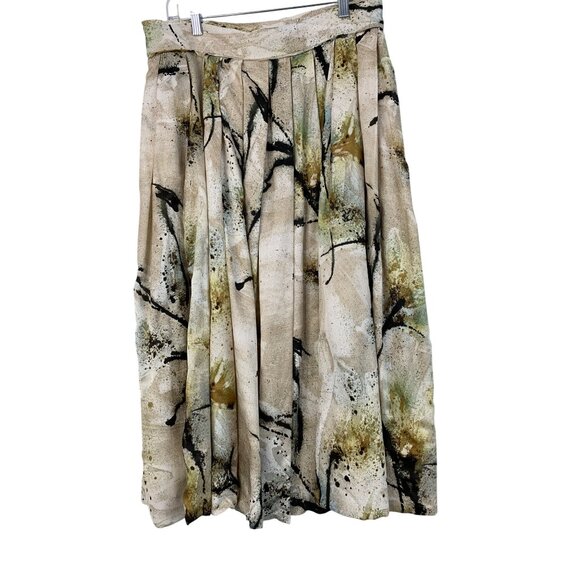 Rare Morrison Fabrics Australia Clare Skirt Splashed Midi Silk NWT $599 8755 - Picture 3 of 7